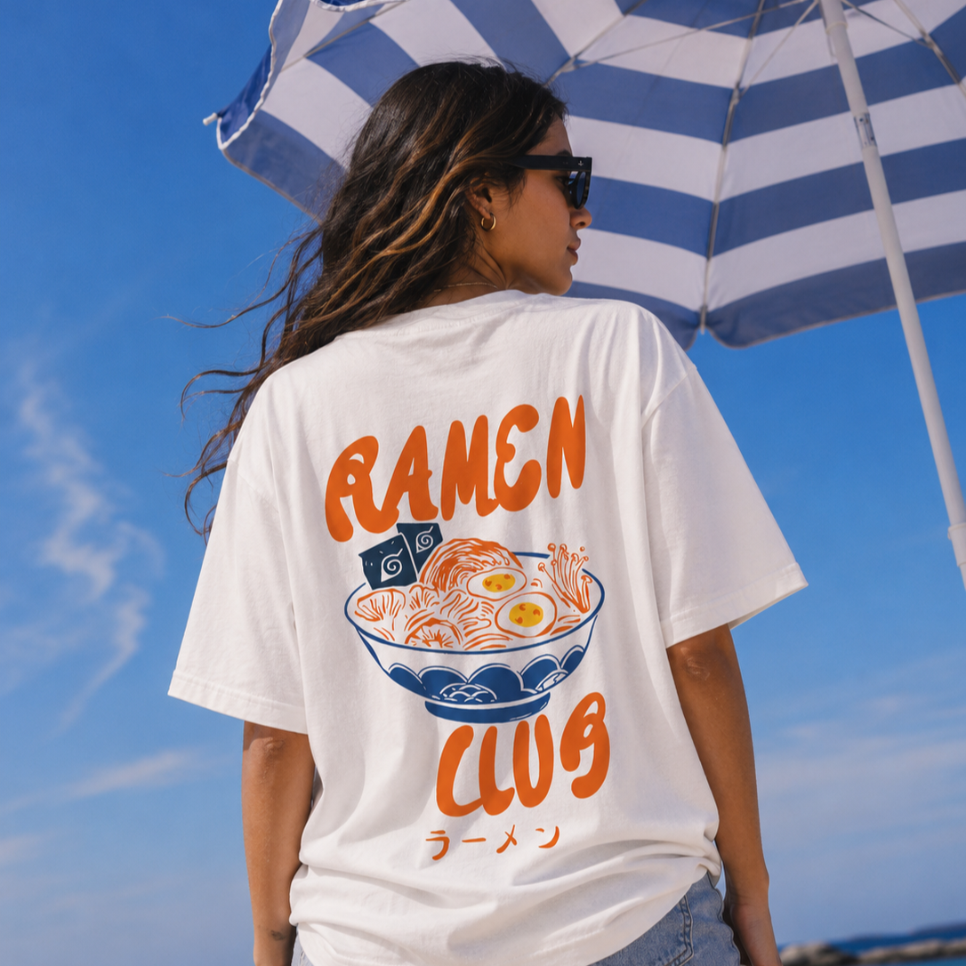 Ramen Club Oversized Tee.